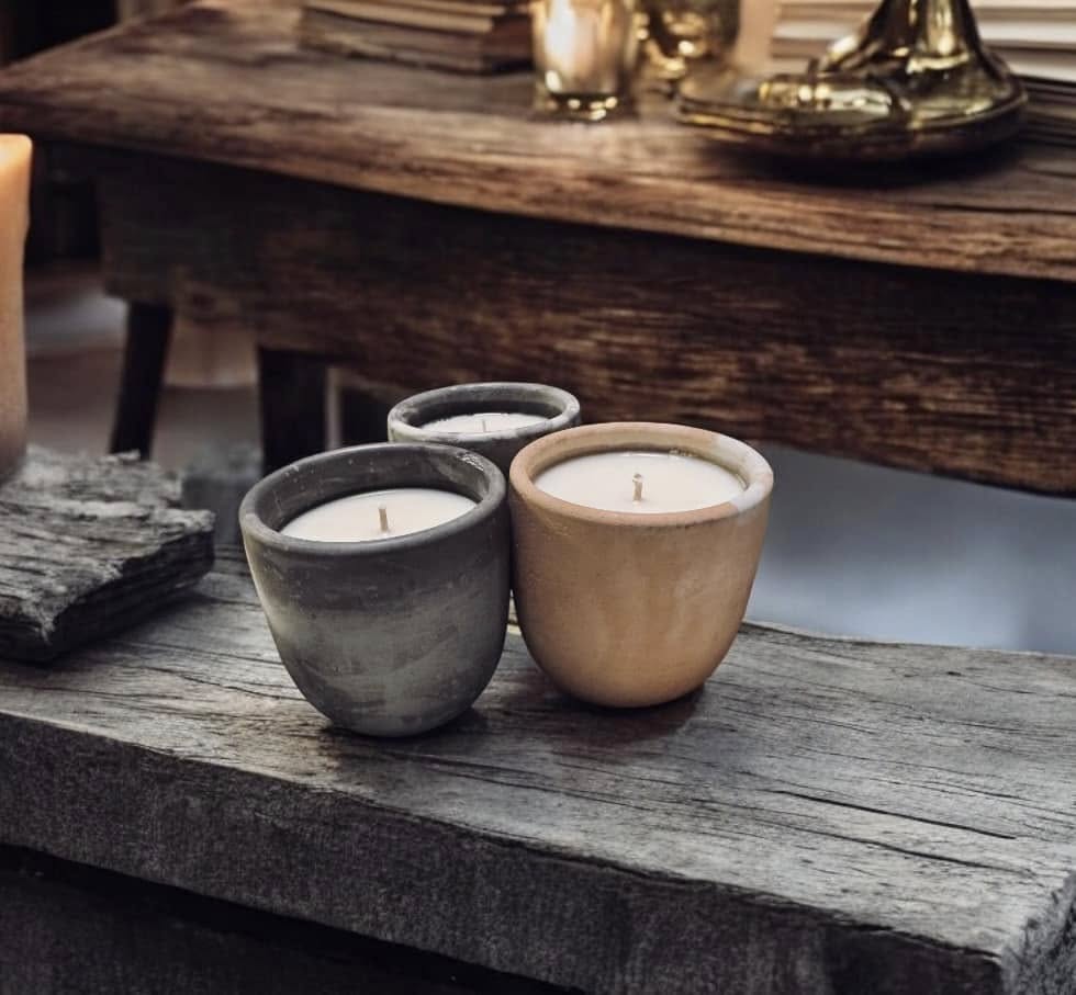 cement candle